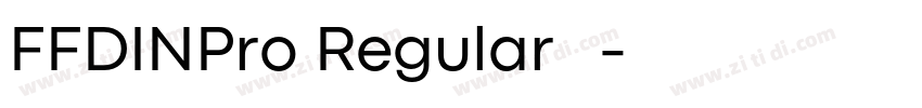 FFDINPro Regular 语言字体转换